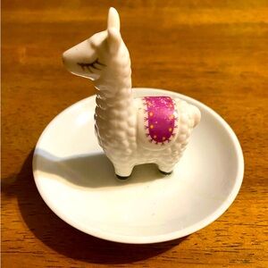 Llama jewelry dish